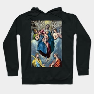 El Greco, Madonna and Child with Saint Martina and Saint Agnes, 1599, Art Print Hoodie